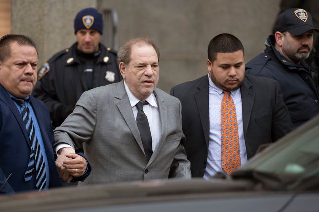 Harvey Weinstein outside the courthouse on Friday, December 6, 2019